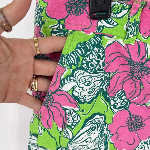LILLY PULITZER Callahan Shorts Bloomin' Cacoonin' Print Size 14 Summer Plus Size - Picture 5 of 10